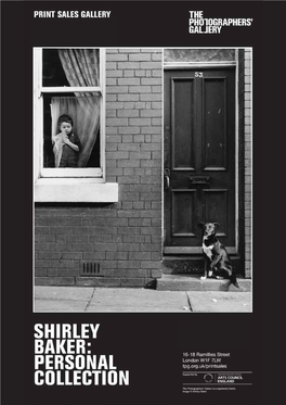 Shirley Baker: Personal Collection 15 June–28 July, 2018