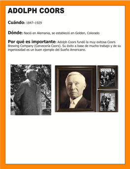 Adolph Coors