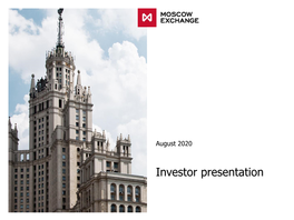 Moscow Exchange Investor Presentation