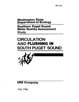 CIRCULATION and FLUSHIN SOUTH PUGET SOUND Page 36