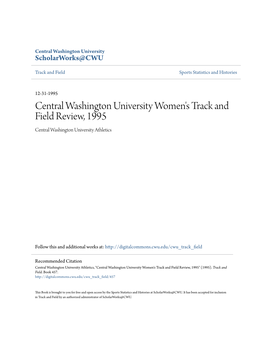 Central Washington University Women's Track and Field Review, 1995 Central Washington University Athletics