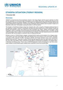 ETHIOPIA SITUATION (TIGRAY REGION) 11 November 2020