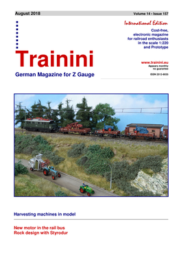 Trainini Magazine: August 2018 | International Edition