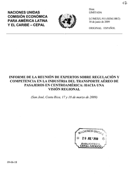 Informe De La Reunión De Expertos Sobre Regulación