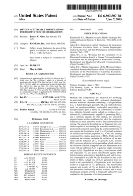 (12) United States Patent (10) Patent No.: US 6,503,507 B1 Allen (45) Date of Patent: *Jan