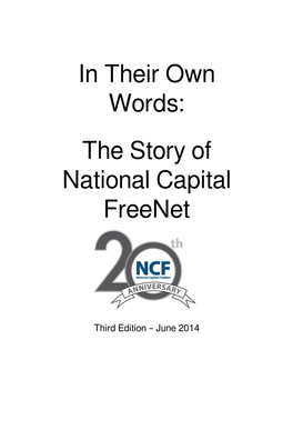 In Their Own Words: the Story of National Capital Freenet
