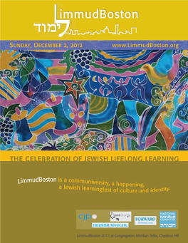 2012 Limmudboston Program Book