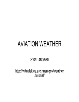 Aviation Weather