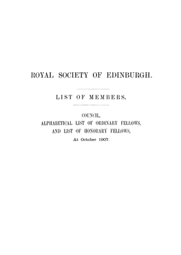 Royal Society of Edinburgh