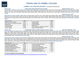Travelling to Carmel College