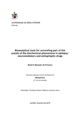 Bioanalytical Tools for Unraveling Part of the Puzzle of the Biochemical Phenomena in Epilepsy: Neuromediators and Antiepileptic Drugs