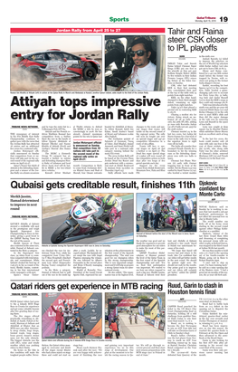 Attiyah Tops Impressive Entry for Jordan Rally