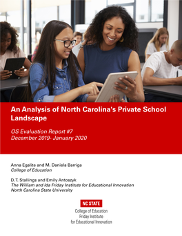 An Analysis of North Carolina's Private School Landscape