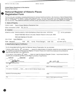 National Register of Historic Places Registration Form