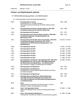 6 Eisen- Und Stahlindustrie National