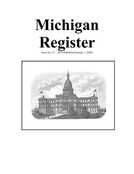 Michigan Register Issue No