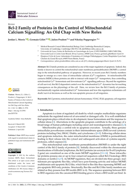 Bcl-2 Family of Proteins in the Control of Mitochondrial Calcium Signalling: an Old Chap with New Roles