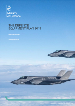 The Defence Equipment Plan 2019