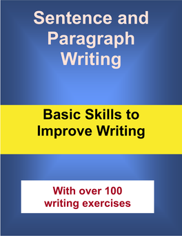 Sentence and Paragraph Writing