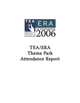 TEA/ERA Theme Park Attendance Report