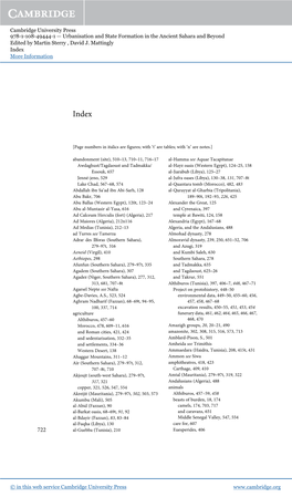 Cambridge University Press 978-1-108-49444-1 — Urbanisation and State Formation in the Ancient Sahara and Beyond Edited by Martin Sterry , David J