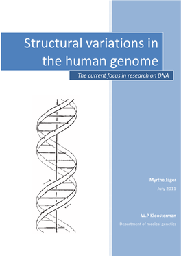 Structural Variations in the Human Genome M