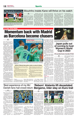 Momentum Back with Madrid As Barcelona Become Chasers