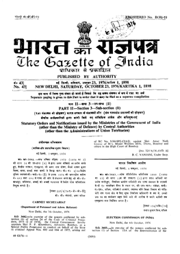 The Gazette of India