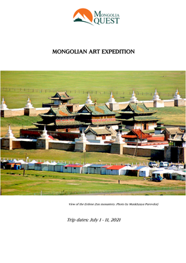 Mongolian Art Expedition