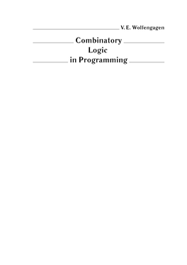 Combinatory Logic in Programming Library “Jurinfor” Founded in 1994