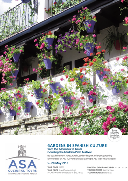 Gardens in Spanish Culture
