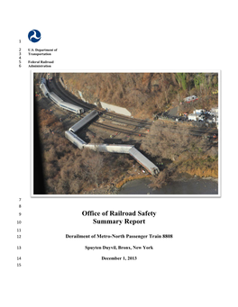 DRM 2013 28 Metro North Summary Report Final.Pdf