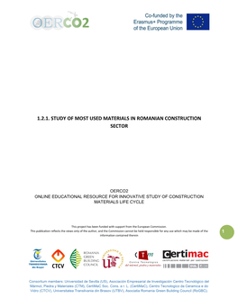 1.2.1. Study of Most Used Materials in Romanian Construction Sector