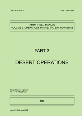 AFM Vol 2 Pt 3 Desert