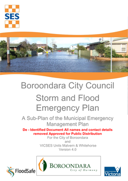Boroondara City Council Storm and Flood Emergency Plan