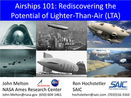 Airships 101: Rediscovering the Potential of Lighter-Than-Air (LTA)