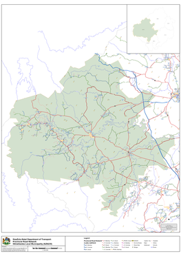 Provincial Road Network Okhahlamba Local Municipality (KZN235)