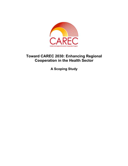 Scoping Study for Regional Cooperation in Health