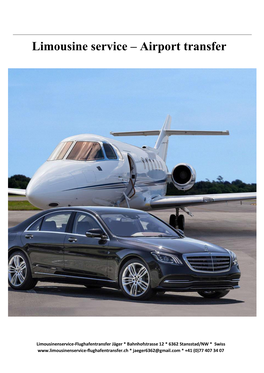 Limousine Service – Airport Transfer