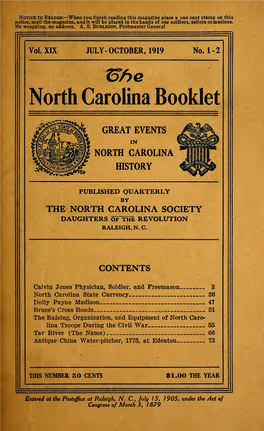 The North Carolina Booklet