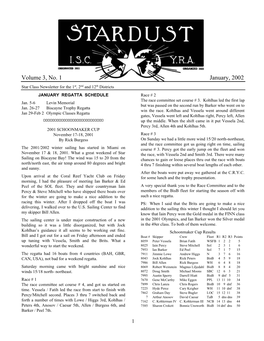 Local Star Class Newsletter