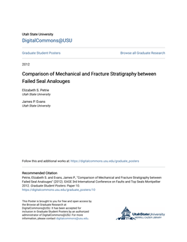 Comparison of Mechanical and Fracture Stratigraphy Between Failed Seal Analouges