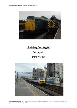 Modelling East Anglia's Railways in 2Mm/N Scale