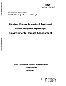 8. Environmental Impact Analysis of Xiangjiang River Zhuzhou-Xiangtan