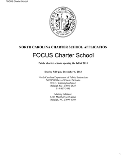 FOCUS Charter School