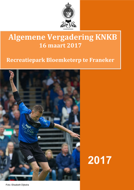 Algemene Vergadering KNKB 16 Maart 2017