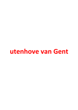 Utenhove Van Gent