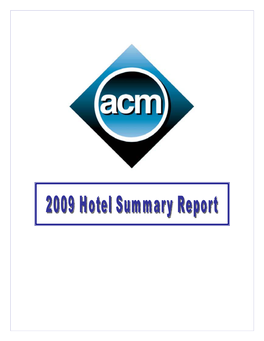 2009 Hotel Summary Report