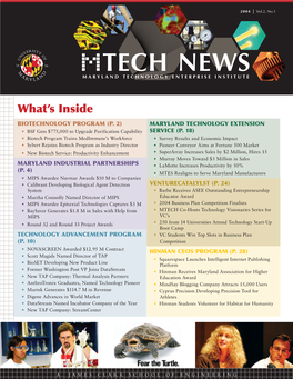 Mtech News Maryland Technology Enterprise Institute