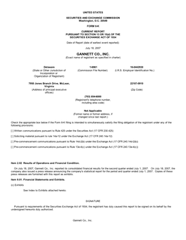 GANNETT CO., INC. (Exact Name of Registrant As Specified in Charter)